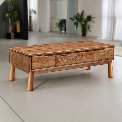 AshLift Pinnacle Solid Wood Coffee Table - Mr Nanyang