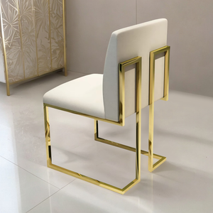 Golden Luxe Geometrica Dining Chair - Mr Nanyang