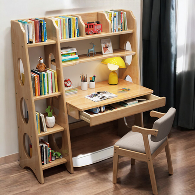 Student Study Table Desk with Shelf - Mr Nanyang