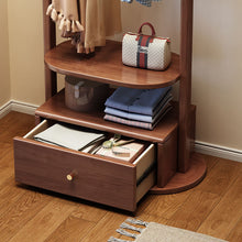 Load image into Gallery viewer, Compact Solid Wood Clothes Rack with Storage Drawer