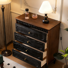Load image into Gallery viewer, French Retro Chest of Drawers Singapore – 4-Drawer Solid Wood Bedroom Dresser