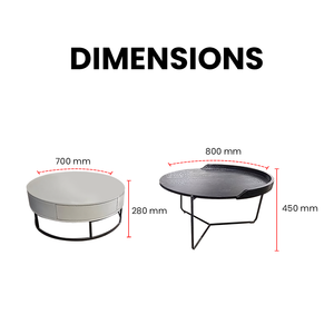 Eclipse Dual Coffee Tables - Mr Nanyang