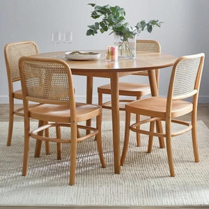 Dion Solid TeakRattan Dining Chair - Mr Nanyang