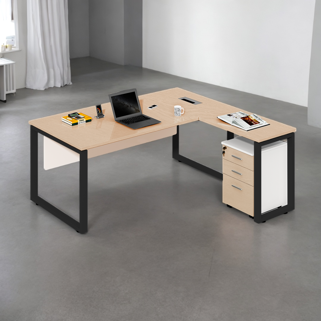 SmartSpace Office L-shape Table - Mr Nanyang