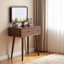 Load image into Gallery viewer, Modern Vanity Table Set - LED Mirror with Storage &amp; Stool - Mr Nanyang