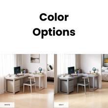 Load image into Gallery viewer, L-Shaped Eco-Friendly Solid Wood Study &amp; Home Office Table