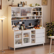 Scandinavian Solid Wood Compact Sideboard Cabinet