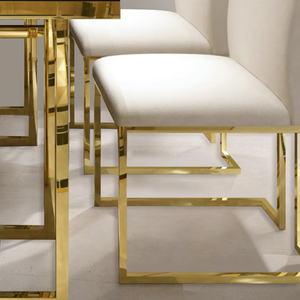 Golden Luxe Geometrica Dining Chair - Mr Nanyang