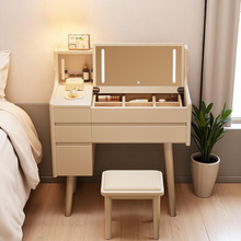 Load image into Gallery viewer, Compact Wooden Dressing Table with Vanity Mirror &amp; Drawers - Mr Nanyang