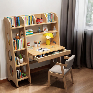 Student Study Table Desk with Shelf - Mr Nanyang