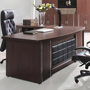 Signature Executive L-Shaped Table with Cabinet - Mr Nanyang