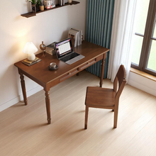 Load image into Gallery viewer, Classic American Style Solid Wood Study Table with Drawers - Mr Nanyang