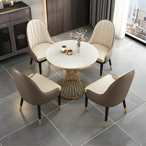 Majestic Marquina Round Table & Chair Set - Mr Nanyang