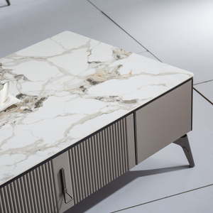 Contemporary Charm Sintered Stone Coffee Table - Mr Nanyang