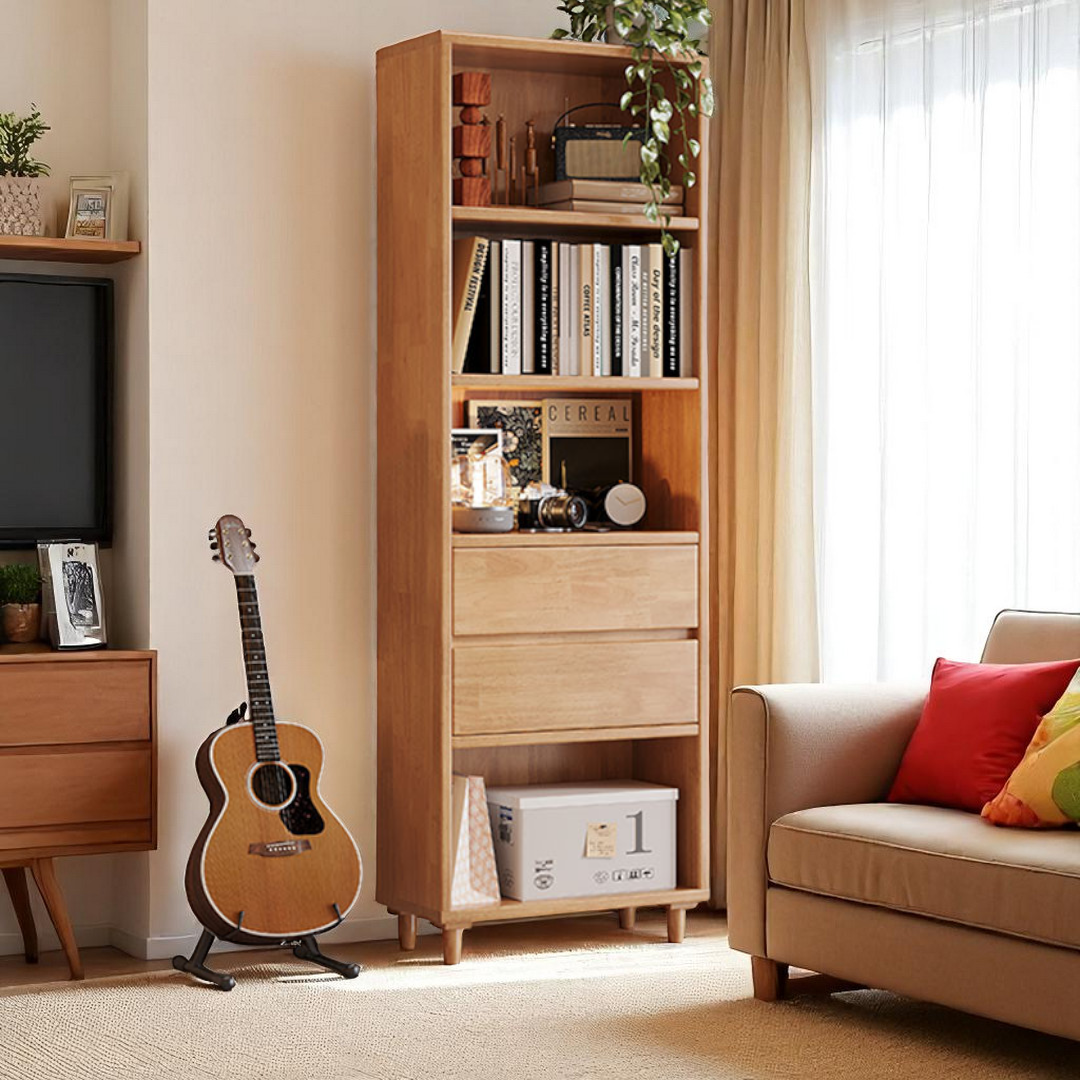 Modular Solid Wood Bookcase & Bookshelf Collection - Mr Nanyang
