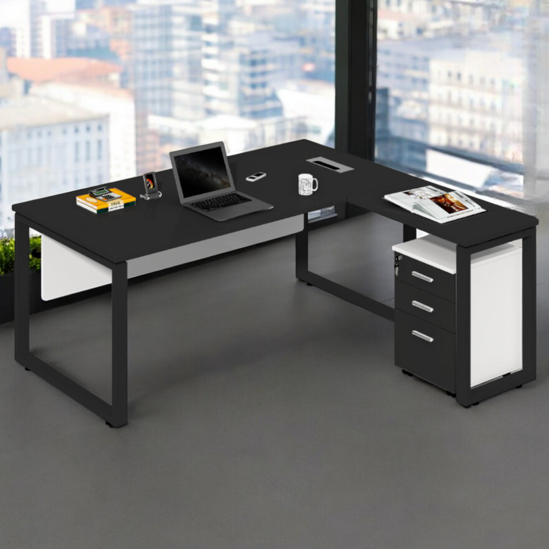 SmartSpace Office L-shape Table - Mr Nanyang