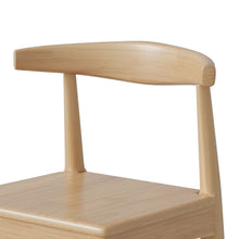 Load image into Gallery viewer, Japandi Solid Wood Horn-Back Chair | Dining &amp; Home Office
