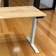Solid rubberwood height adjustable study table
