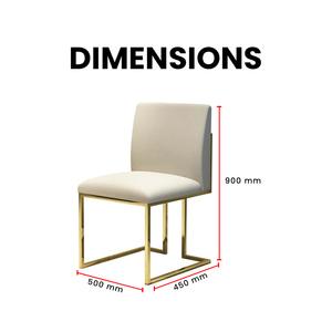 Golden Luxe Geometrica Dining Chair - Mr Nanyang