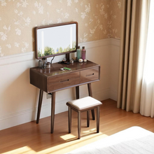 Load image into Gallery viewer, Modern Vanity Table Set - LED Mirror with Storage &amp; Stool - Mr Nanyang