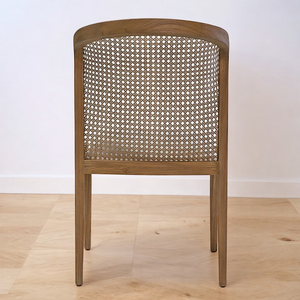 Irma Solid Teak Rattan Dining Chair - Mr Nanyang