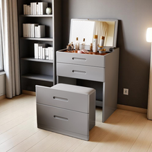Load image into Gallery viewer, Eco-Friendly Solid Wood Vanity Table - Compact Dressing Table - Mr Nanyang