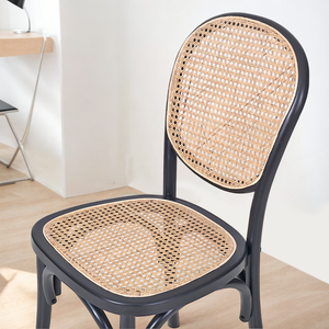 Camelina Solid Teak Rattan Dining Chair - Mr Nanyang