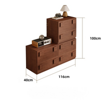 Load image into Gallery viewer, Carmen Modular Sideboard – Stackable Solid Wood Storage Cabinet