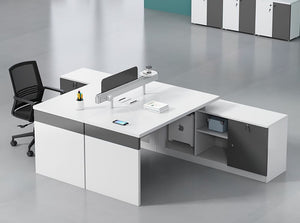 Flexiform L-Shape Office Desk System - Mr Nanyang