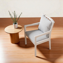 Load image into Gallery viewer, Lexington Premium Ergonomic Rubber Wood Chair with Cotton Linen Cushions