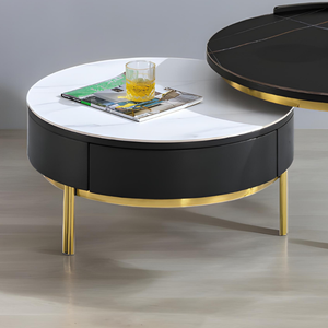 Moderno Sintered Stone Dual Coffee Table - Mr Nanyang