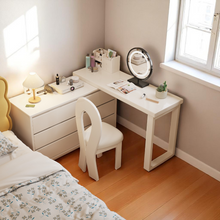Load image into Gallery viewer, L-Shaped Solid Wood Dressing Table Corner Vanity with 6 Drawers - Mr Nanyang