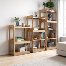 Load image into Gallery viewer, Solid Wood Modular Adjustable Bookshelf Set - Mr Nanyang