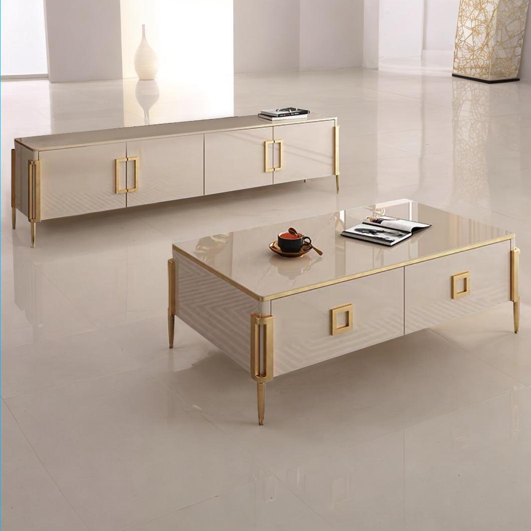 Quad-Axis Gilt Edge Coffee Table - Mr Nanyang