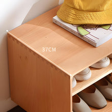 Load image into Gallery viewer, Beechwood Bench Shoe Cabinet Deluxe - Mr Nanyang