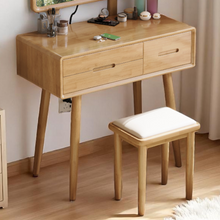 Load image into Gallery viewer, Modern Vanity Table Set - LED Mirror with Storage &amp; Stool - Mr Nanyang