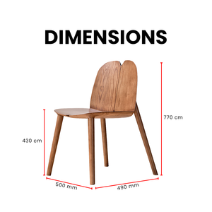 Ash Leaf Wooden Chair - Mr Nanyang