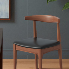 Load image into Gallery viewer, dining_Chair_walnut_blackPU