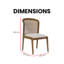 Load image into Gallery viewer, Irma Solid Teak Rattan Dining Chair - Mr Nanyang