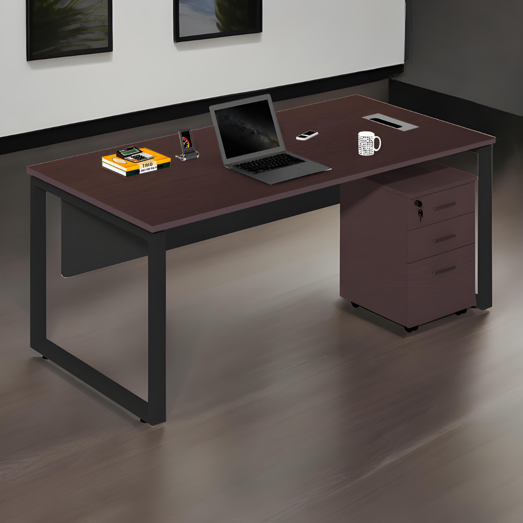 Compact Study Table with Drawer Pedestal - Mr Nanyang