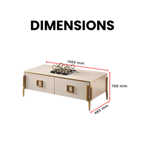 Quad-Axis Gilt Edge Coffee Table - Mr Nanyang