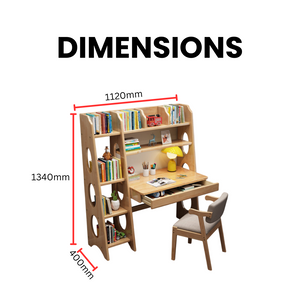 Student Study Table Desk with Shelf - Mr Nanyang