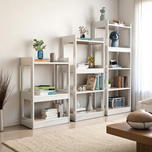 Solid Wood Modular Adjustable Bookshelf Set - Mr Nanyang