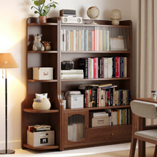 Load image into Gallery viewer, Modular Wood Bookshelf - 3-Piece Glass Door System - Mr Nanyang