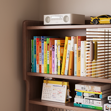 Load image into Gallery viewer, Solid Wood Bookshelf Study Table with Pegboard and Drawers