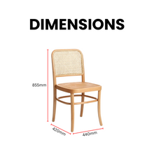 Load image into Gallery viewer, Dion Solid TeakRattan Dining Chair - Mr Nanyang