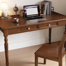 Load image into Gallery viewer, Classic American Style Solid Wood Study Table with Drawers - Mr Nanyang