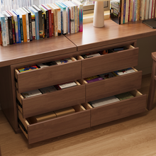 Load image into Gallery viewer, Double Solid Wood Study Table with Drawers