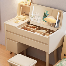 Load image into Gallery viewer, Compact Wooden Dressing Table with Vanity Mirror &amp; Drawers - Mr Nanyang