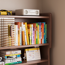 Load image into Gallery viewer, Solid Wood Bookshelf Study Table with Pegboard and Drawers